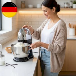 მიქსერი მბრუნავი ჯამით FRANKO FMX-1009