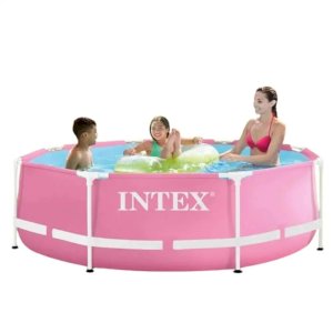 Intex 28290NP Pink Metal Frame Pool კარკასული აუზი