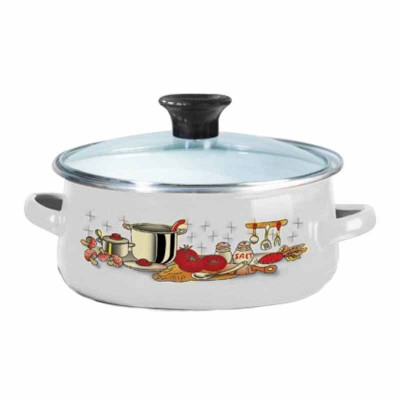 ემალის ქვაბების ნაკრები Casserole Kitchen 5PCS
