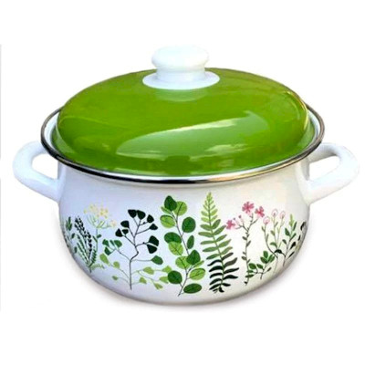 ემალის ქვაბების ნაკრები Infinity 5PCS Green