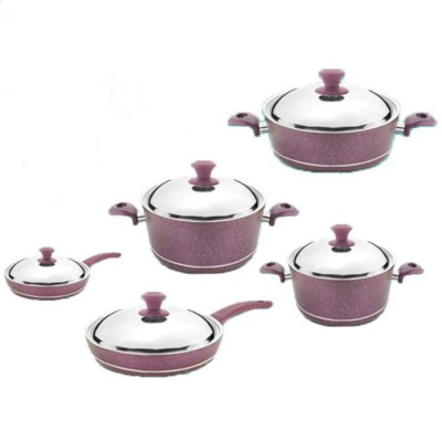 ქვაბების ნაკრები NATUREL NT10PC SET1 VIOLET