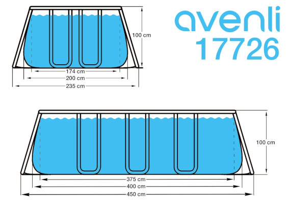 კარკასული აუზი Avenli - 17726