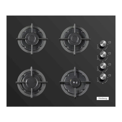 ჩასაშენებელი ქურის ზედაპირი ELENBERG EBG-6400YB BLACK