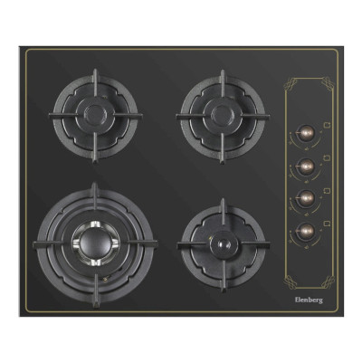 ჩასაშენებელი ქურის ზედაპირი ELENBERG EBG-6400TTBR BLACK RUSTIC